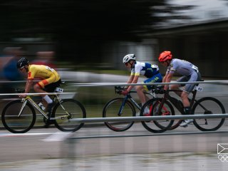 ODM 2024 - cyklistika - silniční kritérium - starší žáci - Michal Bradáč, Štěpán Kalaš, Dominik Makovec