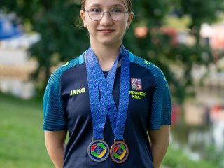 Johana Švandová - 2.místo a 3.místo - karate
