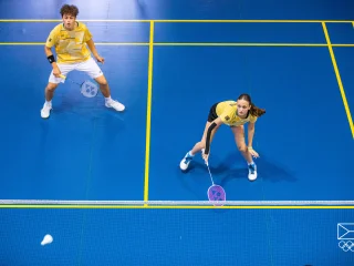 zápasy badmintonu ve smíšené čtyřhře