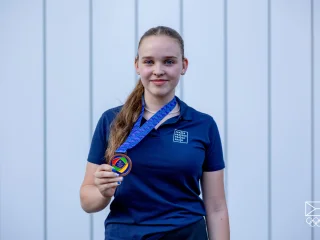Michaela Alinčová (PHA) - stolní tenis - čtyřhra - st. žákyně (3. místo)