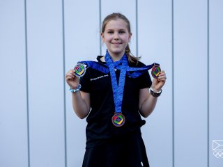 Adéla Brhelová (JHK) - stolní tenis - dvouhra - ml. žákyně (2.místo), čtyřhra - ml. žákyně (3.místo), smíšená čtyřhra - ml.žactvo (3.místo)