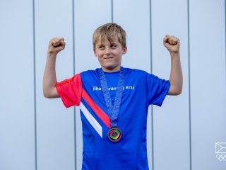 Jakub Cupák (JMK) - stolní tenis - smíšená čtyřhra - ml. žactvo (3.místo)