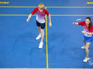 zápasy badmintonu ve smíšené čtyřhře