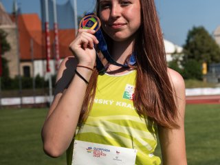 ODM 2024 - Atletika - medailový ceremoniál - Maříková Eliška
