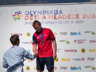 ODM 2024 - Atletika - medailový ceremoniál - Pazdera Josef