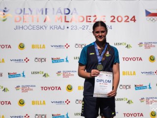 ODM 2024 - Atletika - medailový ceremoniál - Fejfarová Adéla